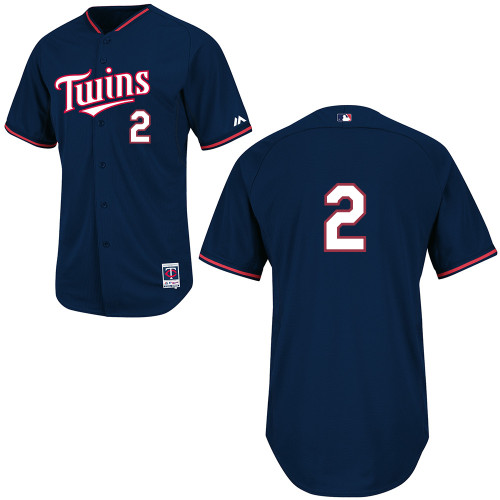 Brian Dozier #2 Youth Baseball Jersey-Minnesota Twins Authentic 2014 Cool Base BP MLB Jersey
